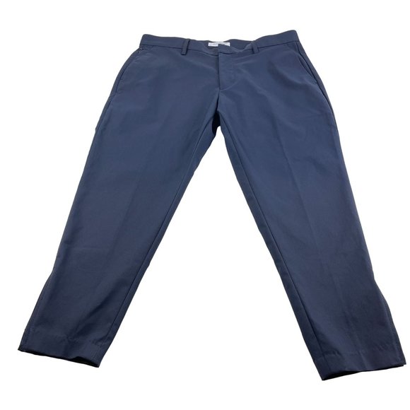 BR Standard Women's Navy Standard Fit Career Pants Cropped NWT Sz 32S - Picture 1 of 10